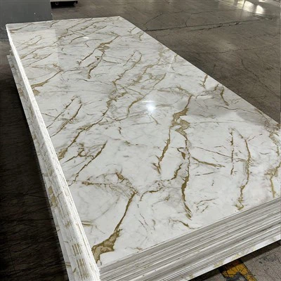 Χρυσό γυαλιστερό πάνελ τοίχου PVC